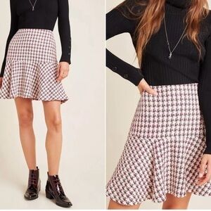 Maeve Bobbie Plaid Flounced Mini Skirt - Size 6